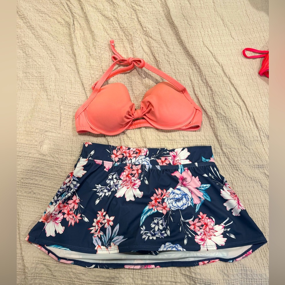 Venus swim skirt and bikini top